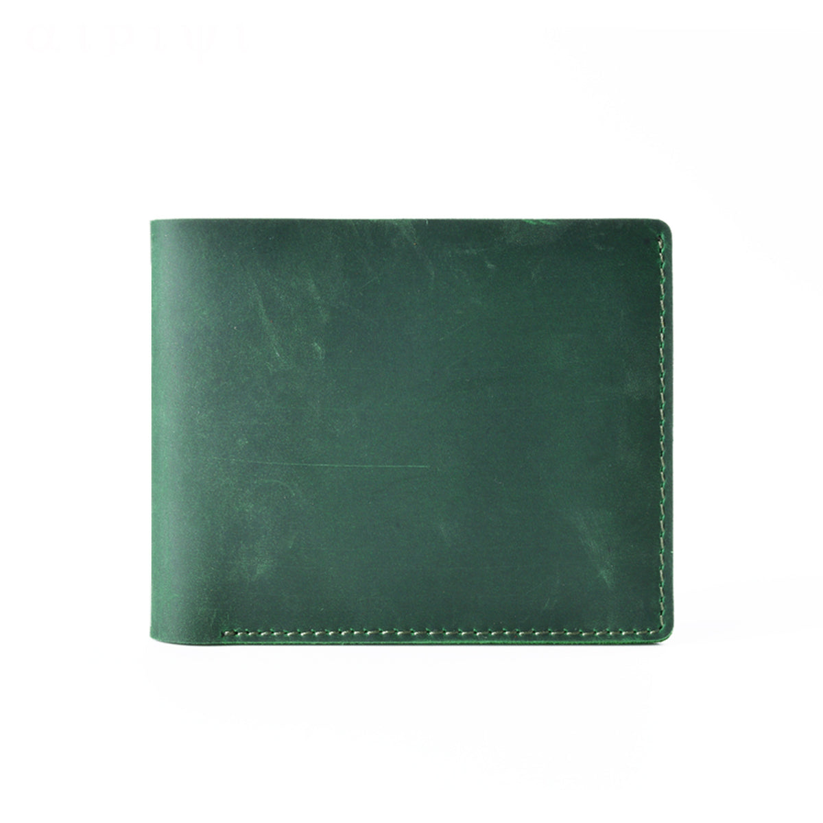 Crazy Horse Leather Bifold Wallet – Compact & Durable Card Organizer