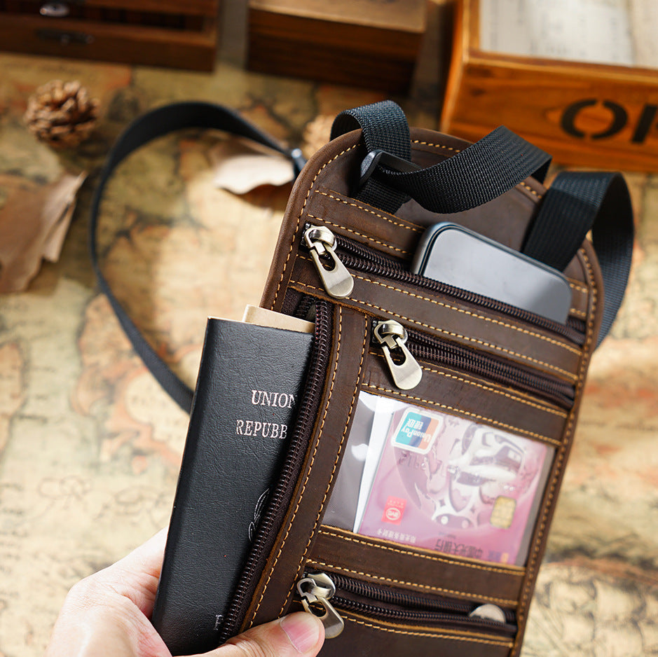 The Wanderer – Leather RFID Passport Organizer Holder