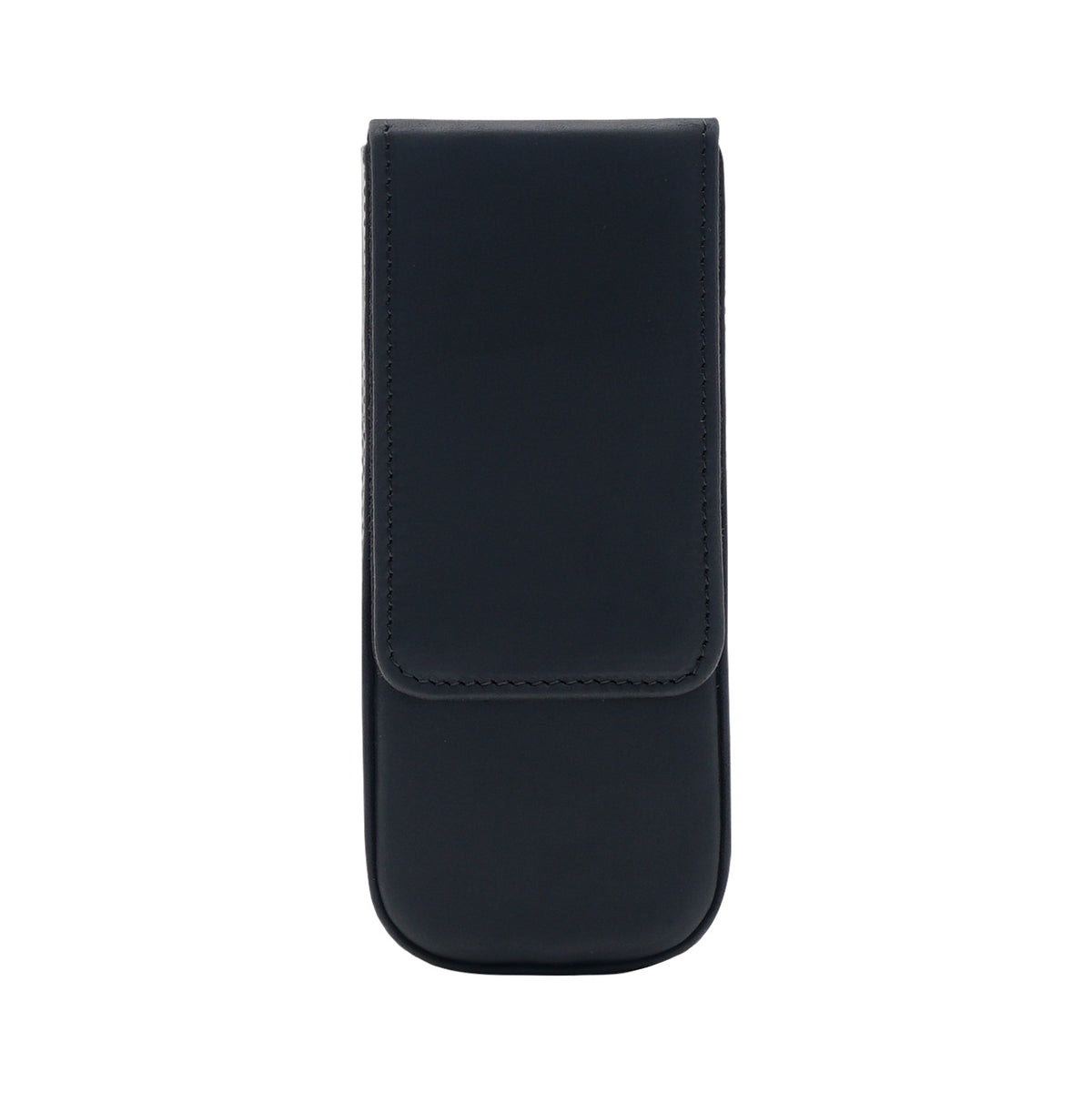 3-Slot Leather Magnetic Drawer Pen Case