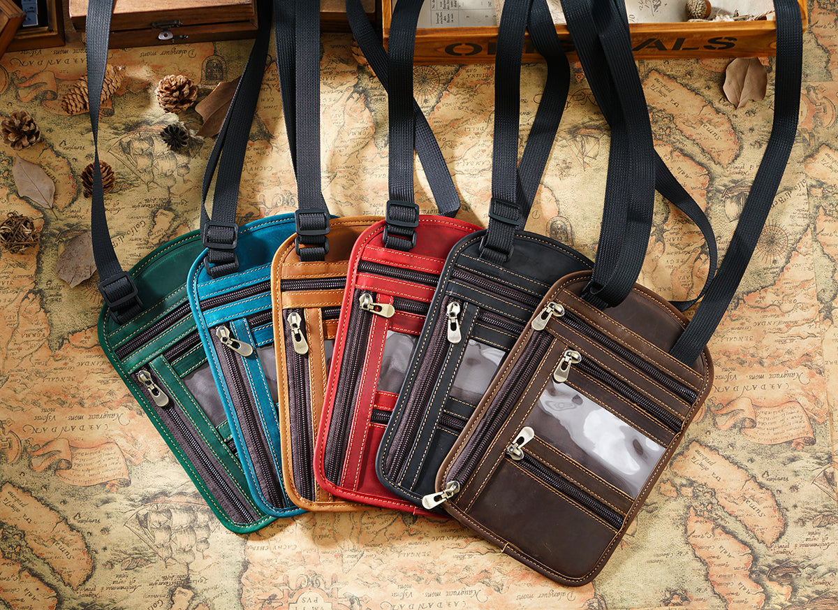 The Wanderer – Leather RFID Passport Organizer Holder