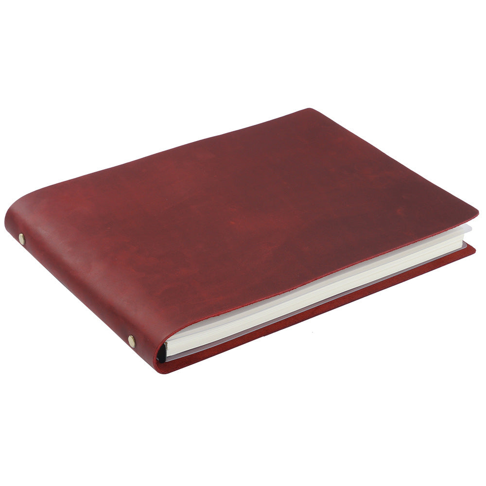 The Roaming Canvas — Leather A4 Landscape Ring Binder Sketchbook Notebook
