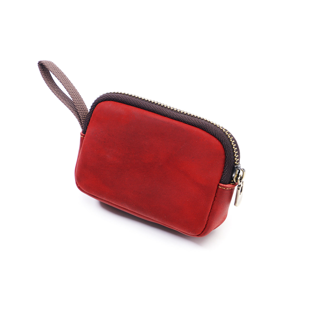 Pocket Chaos Tamer – Leather Mini Zip Pouch
