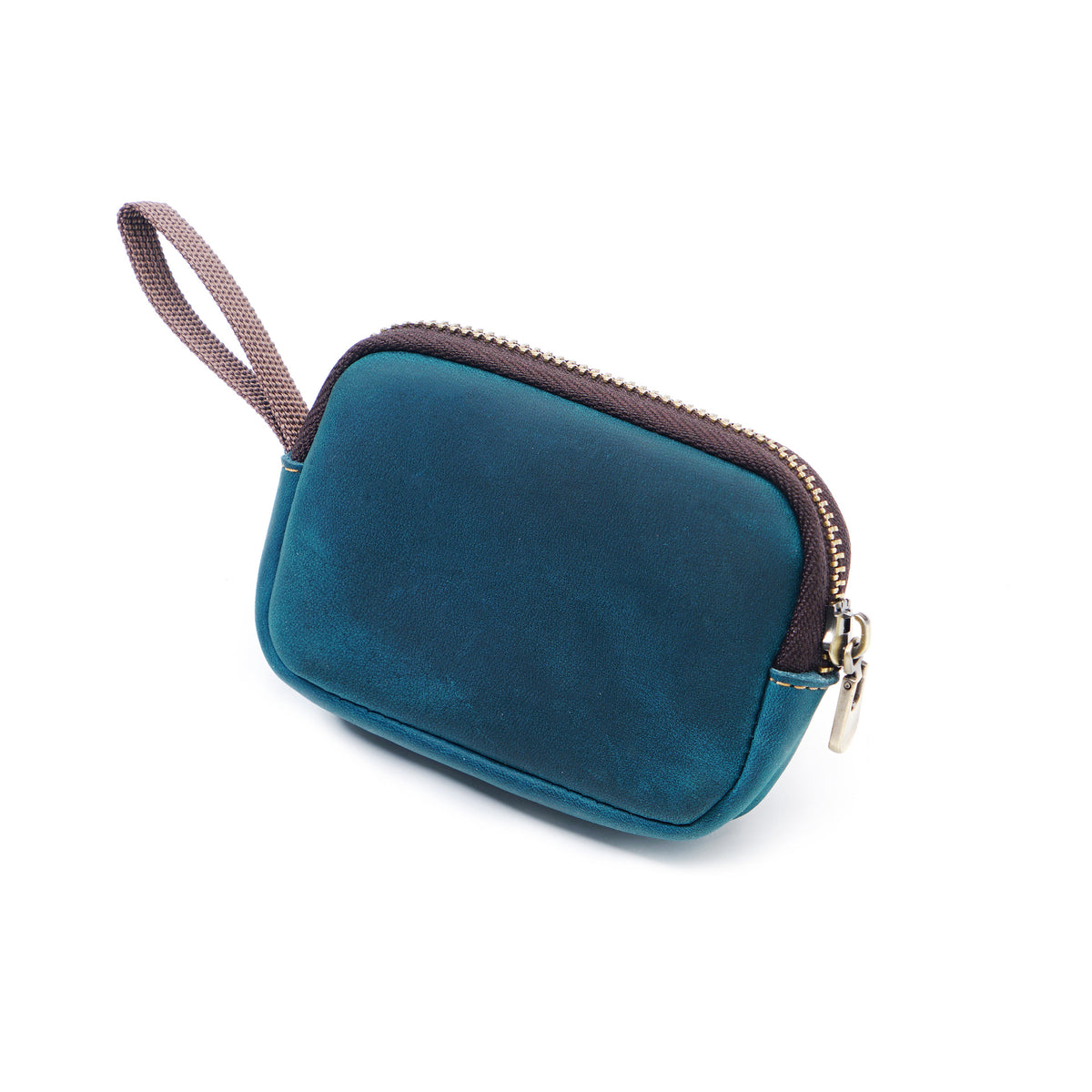 Pocket Chaos Tamer – Leather Mini Zip Pouch