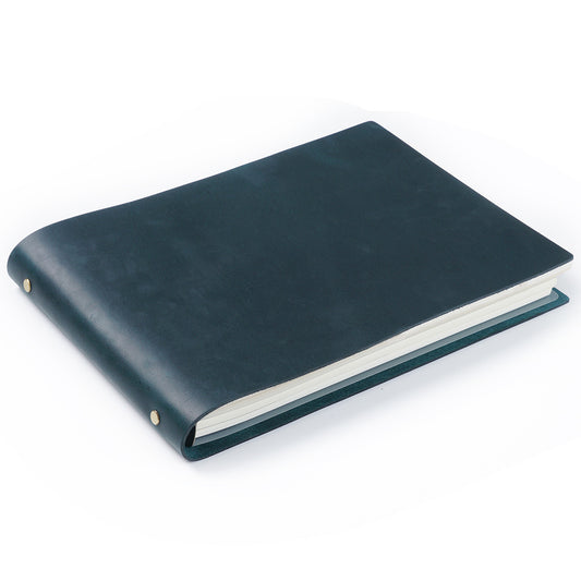 The Roaming Canvas — Leather A4 Landscape Ring Binder Sketchbook Notebook