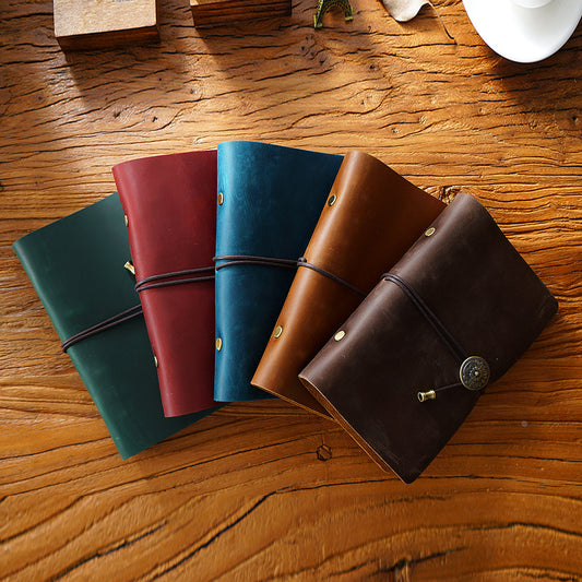 Bound & Found – Vintage Leather A6 Strap Binder Notebook