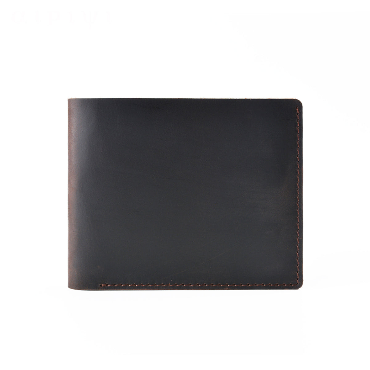 Crazy Horse Leather Bifold Wallet – Compact & Durable Card Organizer