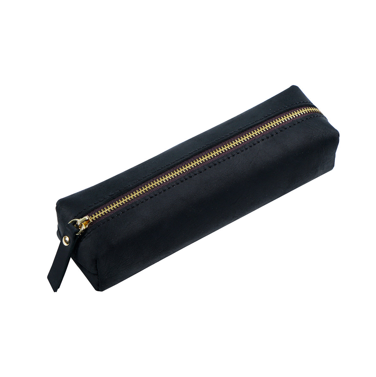 Leather Zipper Pen Case — Durable Pencil Pouch & Multi-Purpose Organizer