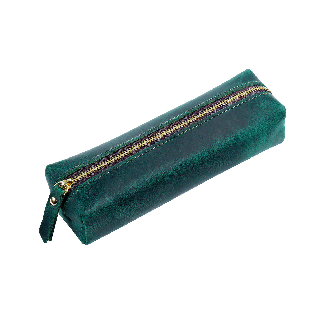 Leather Zipper Pen Case — Durable Pencil Pouch & Multi-Purpose Organizer