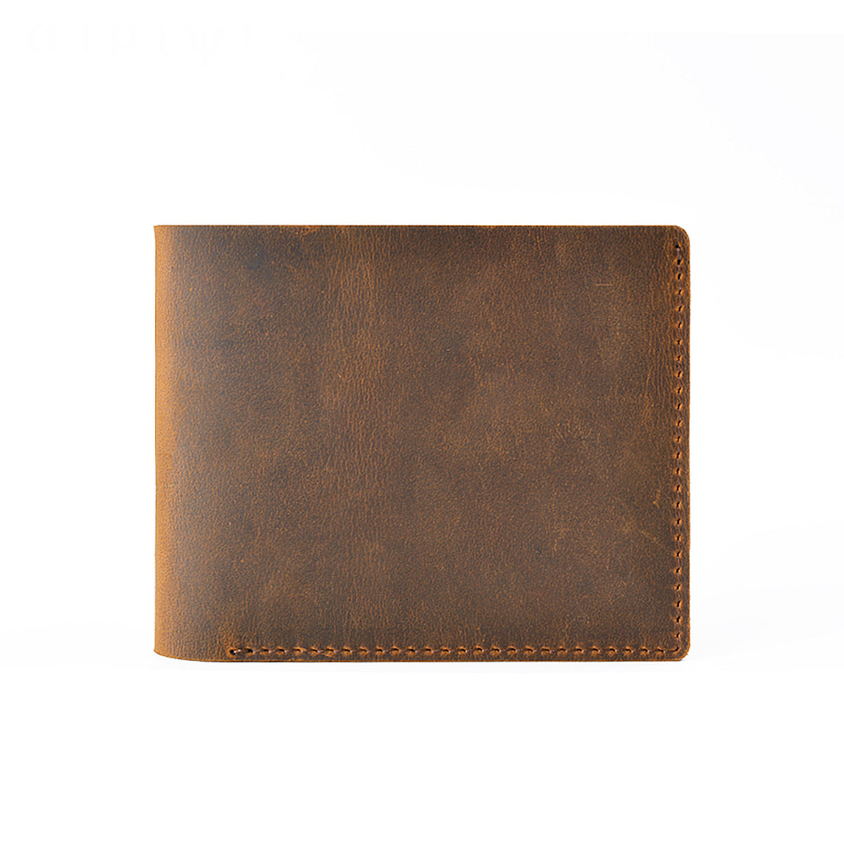 Crazy Horse Leather Bifold Wallet – Compact & Durable Card Organizer