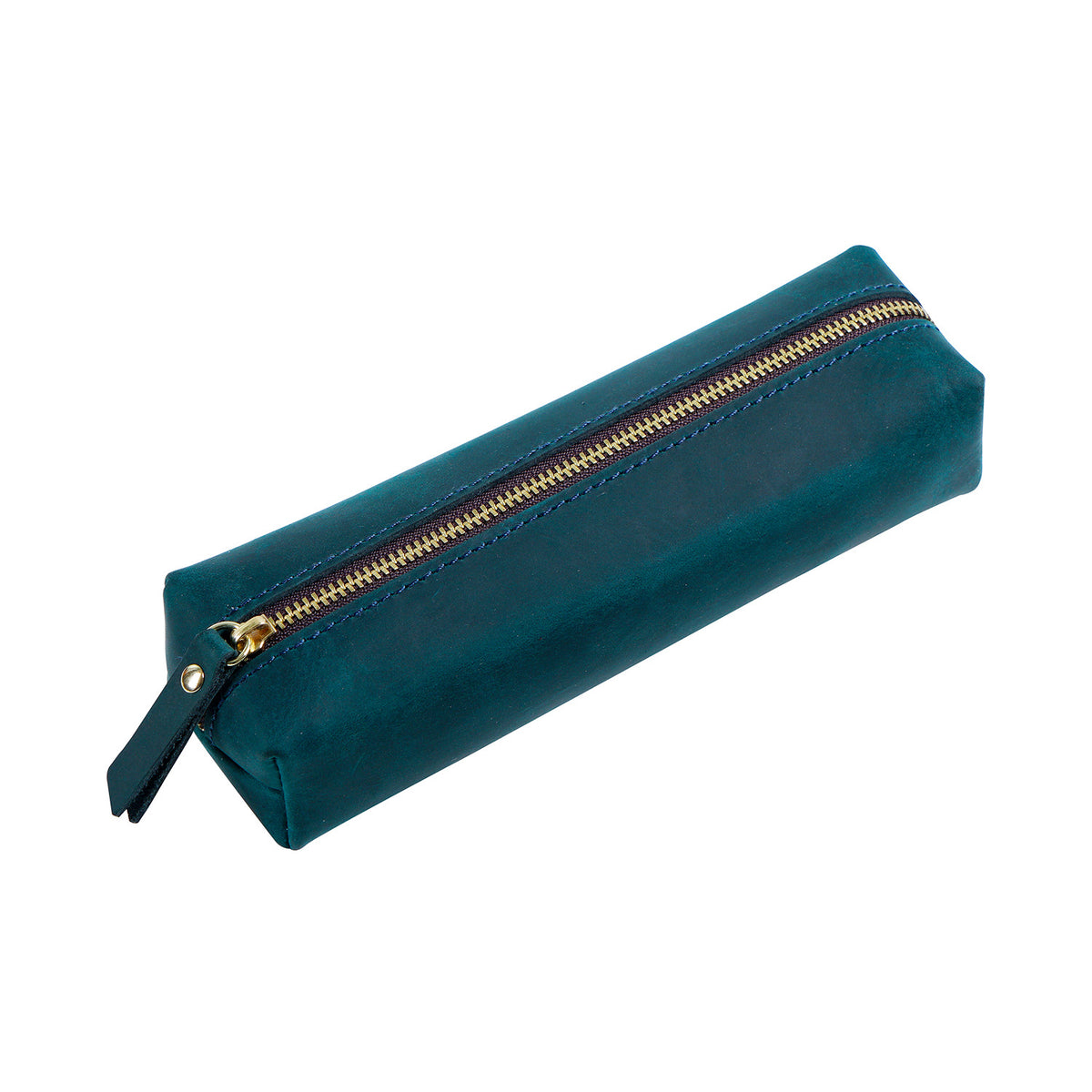 Leather Zipper Pen Case — Durable Pencil Pouch & Multi-Purpose Organizer