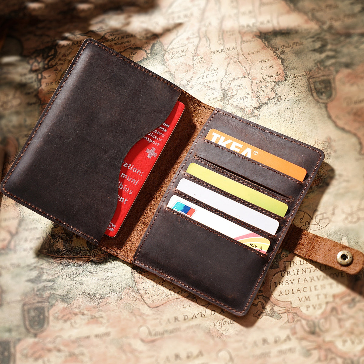 Bon Voyage – Leather Passport & Card Wallet
