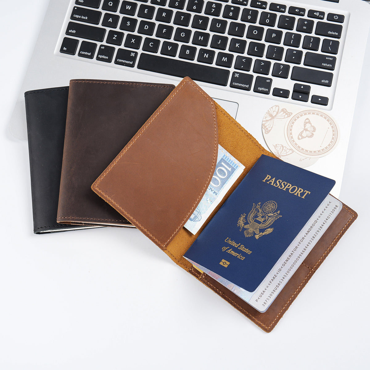 Jet Set – Slim Leather Passport Holder